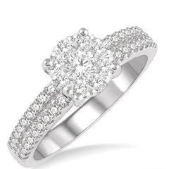 Parkplace Jewelers Round Shape Lovebright Diamond Ring 142F2PPFHWG