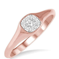 Parkplace Jewelers Cushion Shape Lovebright Essential Diamond Signet Ring 379M8PPFHPW