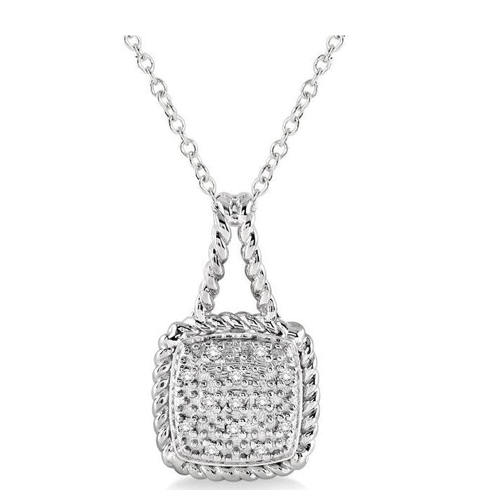Parkplace Jewelers Silver Diamond Pendant 86429PPSSSLPD
