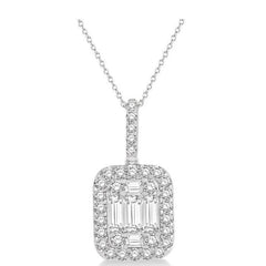 Parkplace Jewelers Halo Fusion Diamond Pendant 931H1PPFVPDWG