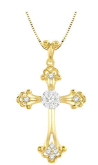 Parkplace Jewelers Cross Lovebright Diamond Fashion Pendant 914C6PPFHPDYW