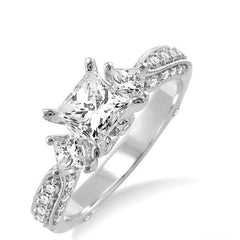 Parkplace Jewelers Princess Shape Past Present & Future Diamond Engagement Ring 25600PPFVWG-LE-1.45
