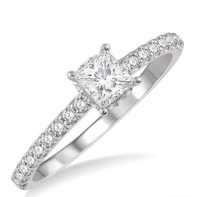 Parkplace Jewelers Princess Shape Diamond Engagement Ring 259J4PPFHWG-LE-PRN