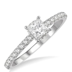 Parkplace Jewelers Princess Shape Diamond Engagement Ring 259J4PPFHWG-LE-PRN