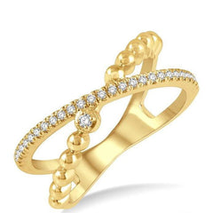 Parkplace Jewelers Criss Cross Diamond Fashion Ring 375C8PPTSYG