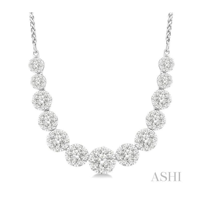 ASHI Lovebright Essential Diamond Smile Necklace 99362PPFVNKWG