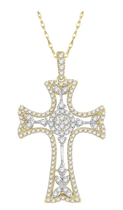Parkplace Jewelers Cross Halo Diamond Fashion Pendant 953A2PPFHPDYW
