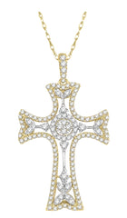 Parkplace Jewelers Cross Halo Diamond Fashion Pendant 953A2PPFHPDYW