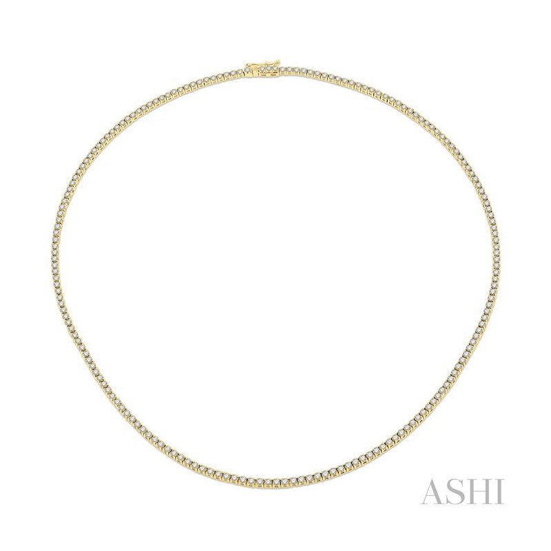 ASHI Diamond Tennis Necklace 993J5PPFGNKYG