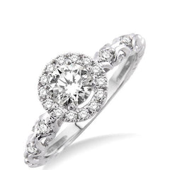 Parkplace Jewelers Round Shape Halo Diamond Engagement Ring 22455PPFHWG-LE