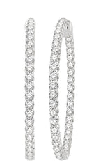 Parkplace Jewelers Inside-Out Diamond Hoop Earrings 628C0PPFGERWG-5.00