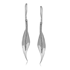 Fallen Leaves Drop Earrings in 18k Gold with Diamonds DE117_WHITE_18K_X_WHITE