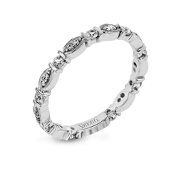 Fashion Ring In 18k Gold With Diamonds MR2972 WHITE 18K X