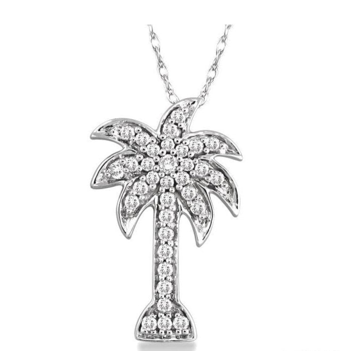 Parkplace Jewelers Palm Tree Diamond Fashion Pendant 63786PPFXPDWG