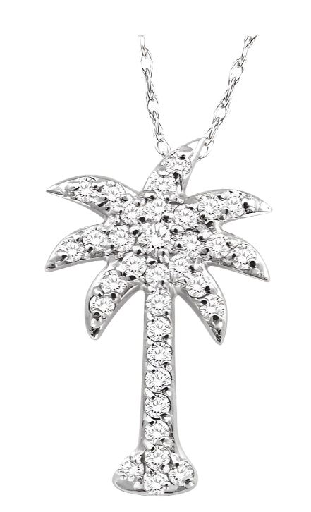 Parkplace Jewelers Palm Tree Diamond Fashion Pendant 63717PPFXPDWG