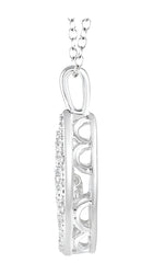 Parkplace Jewelers Silver Pear Shape Emotion Diamond Pendant 80088PPSXSLPD