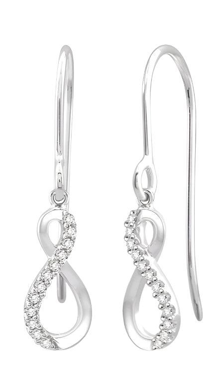 Parkplace Jewelers Infinity Petite Diamond Fashion Earrings 622A9PPTSERWG