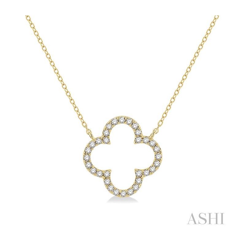 ASHI Clover Diamond Pendant 995JQPPFGNKYG