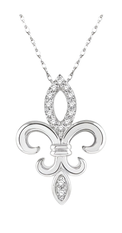 Parkplace Jewelers Fleur De Lis Diamond Pendant 90249PPTSPDWG