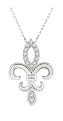 Parkplace Jewelers Fleur De Lis Diamond Pendant 90249PPTSPDWG