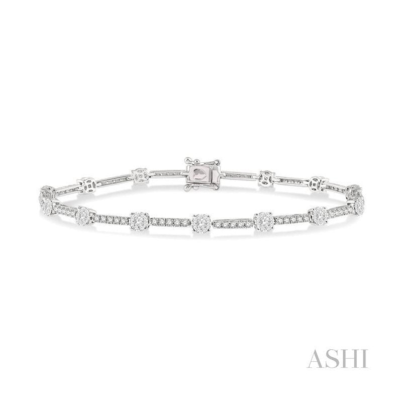ASHI Lovebright Diamond Bar Bracelet 70291PPFGWG