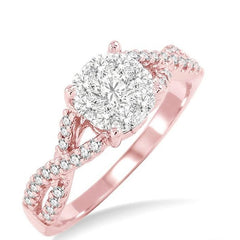 Parkplace Jewelers Round Shape Lovebright Diamond Engagement Ring 19493PPFVPW-LE