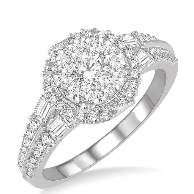 Parkplace Jewelers Round Shape Halo Lovebright Diamond Engagement Ring 132A1PPFVWG