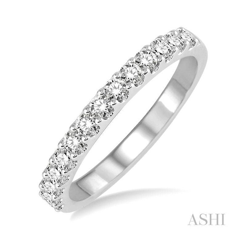 ASHI Diamond Wedding Band 32883PPFHWG