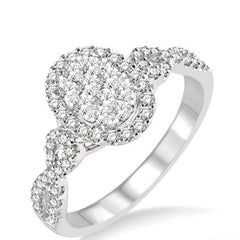 Parkplace Jewelers Oval Shape Halo Lovebright Diamond Engagement Ring 13123PPFHWG