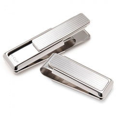 MClip Monterey Rhodium Channeled Slide Money Clip MO-PRP-0000