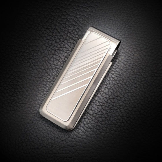 MClip Stainless Brushed With Etched Gradient SS-BSS-GRDT