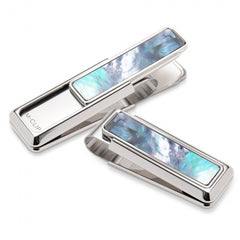 MClip Mother of Pearl Gray Money Clip MP-PRP-GRMP
