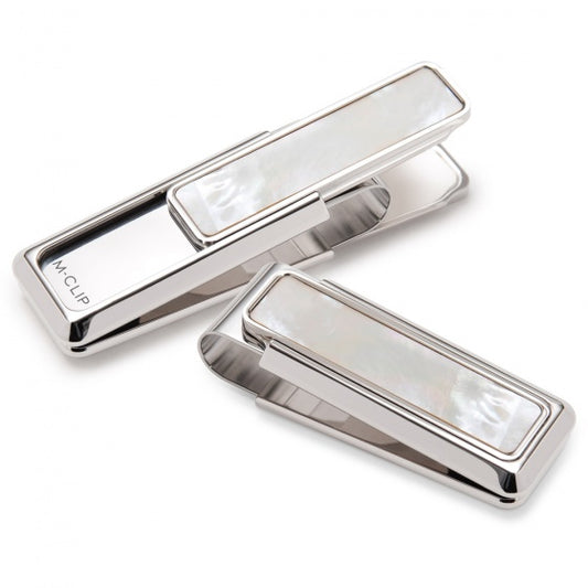 MClip Mother of Pearl White Money Clip MP-PRP-WHMP