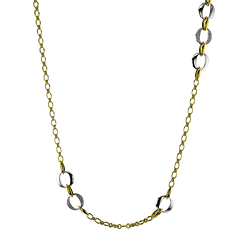 Simon G. Fashion Necklace in 18k Gold with Diamonds LP4869 WHITE 18K X 2T