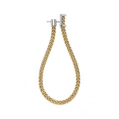 Fope Flexit Essentials 18ct Yellow Gold Diamond Long Mesh Chain Earrings 05E08OX_BB_YW