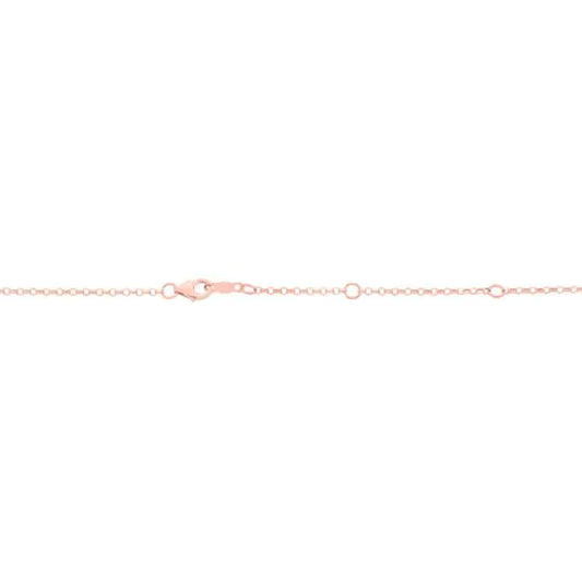 Rose Gold Diamond Cut/ Textured Double Extendable Cable Basic Chain