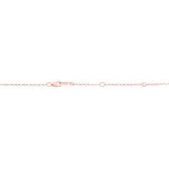 Rose Gold Diamond Cut/ Textured Double Extendable Cable Basic Chain