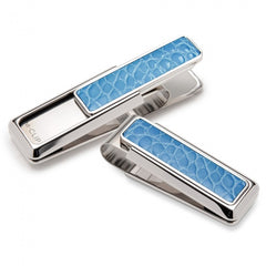 MClip Rodeo Light Blue Alligator Money Clip RO-PRP-LBAL