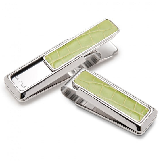 MClip Rodeo Lime Green Alligator Money Clip RO-PRP-LGAL