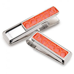 MClip Rodeo Orange Alligator Money Clip RO-PRP-OGAL
