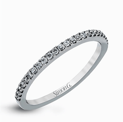 Round-cut Double-Halo Engagement Ring & Matching Wedding Band in 18k Gold with Diamonds MR2461_WHITE_18K_SEMI