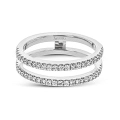 Round-cut Halo Engagement Ring & Matching Wedding Band in 18k Gold with Diamonds TR790 WHITE 18K SET