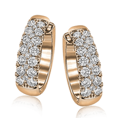 Simon-set Hoop Earrings in 18k Gold with Diamonds LE4391_WHITE_18K_X