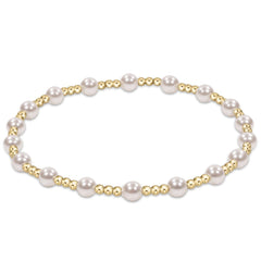 Enewton Classic Sincerity Pattern 4mm Bead Bracelet - Pearl BCLSINPPE4