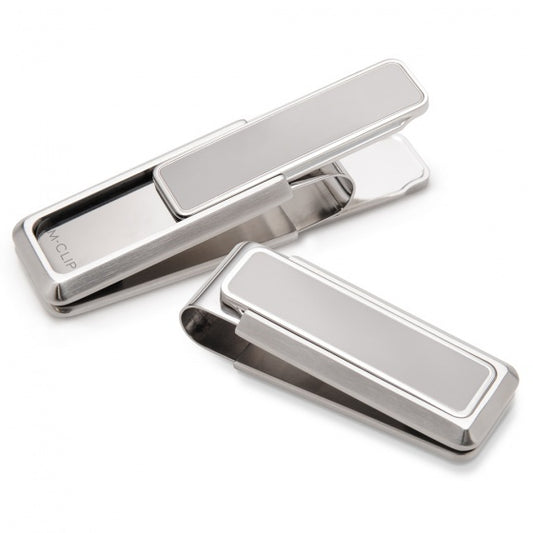 MClip Stainless Brushed With Polished Border Money Clip SS-BSS-BRPB