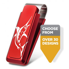 MClip Sportsman Red Aluminum Money Clip SP-RDA