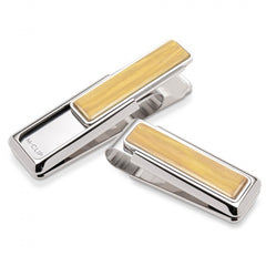 MClip Rhodium Bamboo Wood Money Clip WD-PRP-BAWD