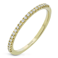 Wedding Band in 18k Gold with Diamonds LR2345-B WHITE 18K BAND