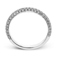 Wedding Band in 18k Gold with Diamonds LR2372-B WHITE 18K BAND WHITE