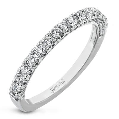 Wedding Band in 18k Gold with Diamonds LR2595-B_WHITE_18K_BAND